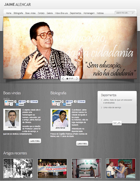 Novo site do Prof. Jaime Alencar